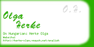 olga herke business card